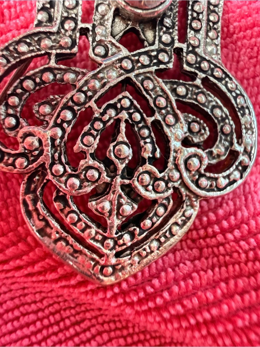 1940’s Silver Filigree Brooch passed over by Great Grandmother from Germany